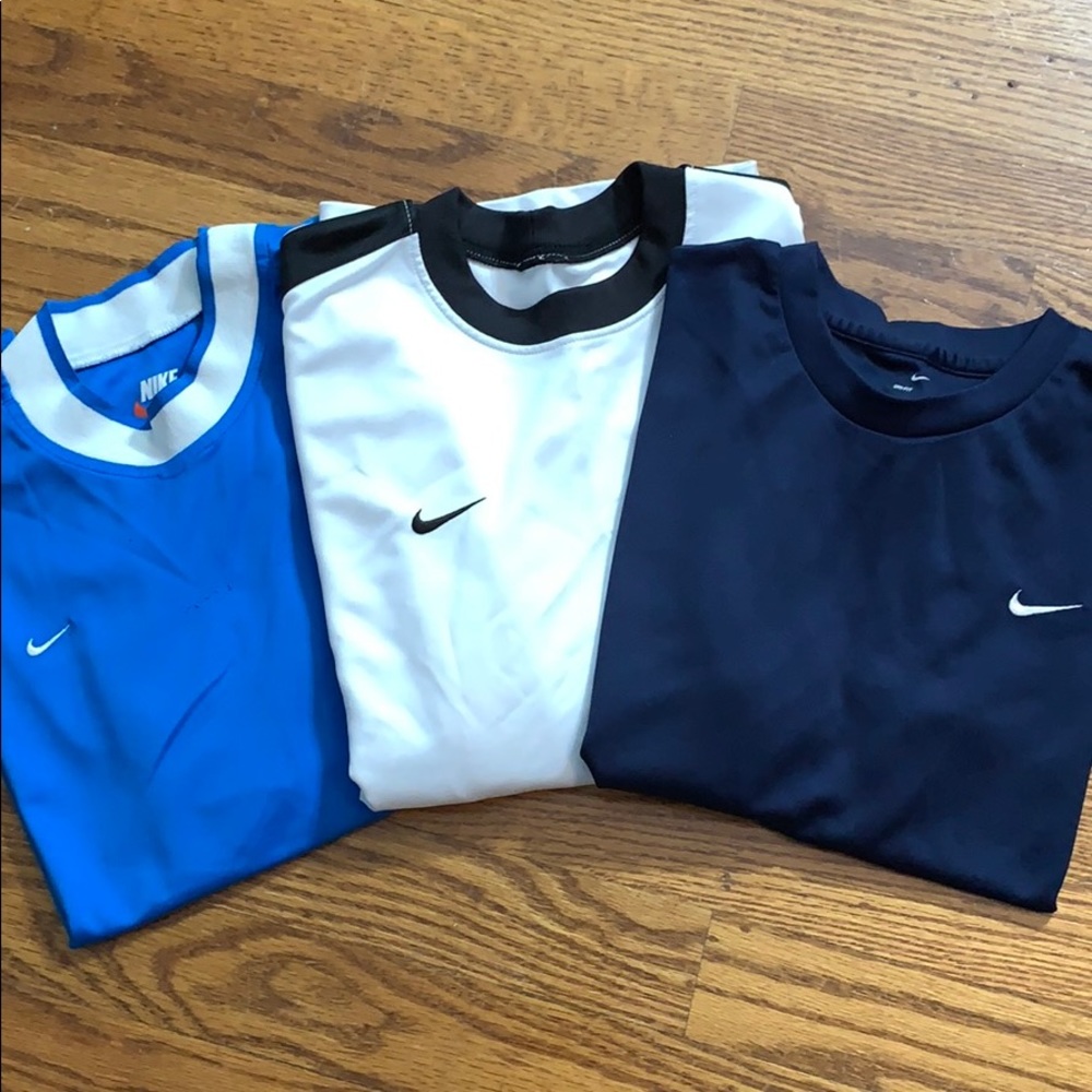 LOT of boys Nike Dri-Fit shirts szs Med & Sm